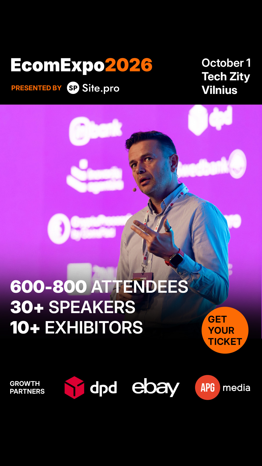 Ecomexpo Facebook ad: The Baltic's Largest E-Com Event