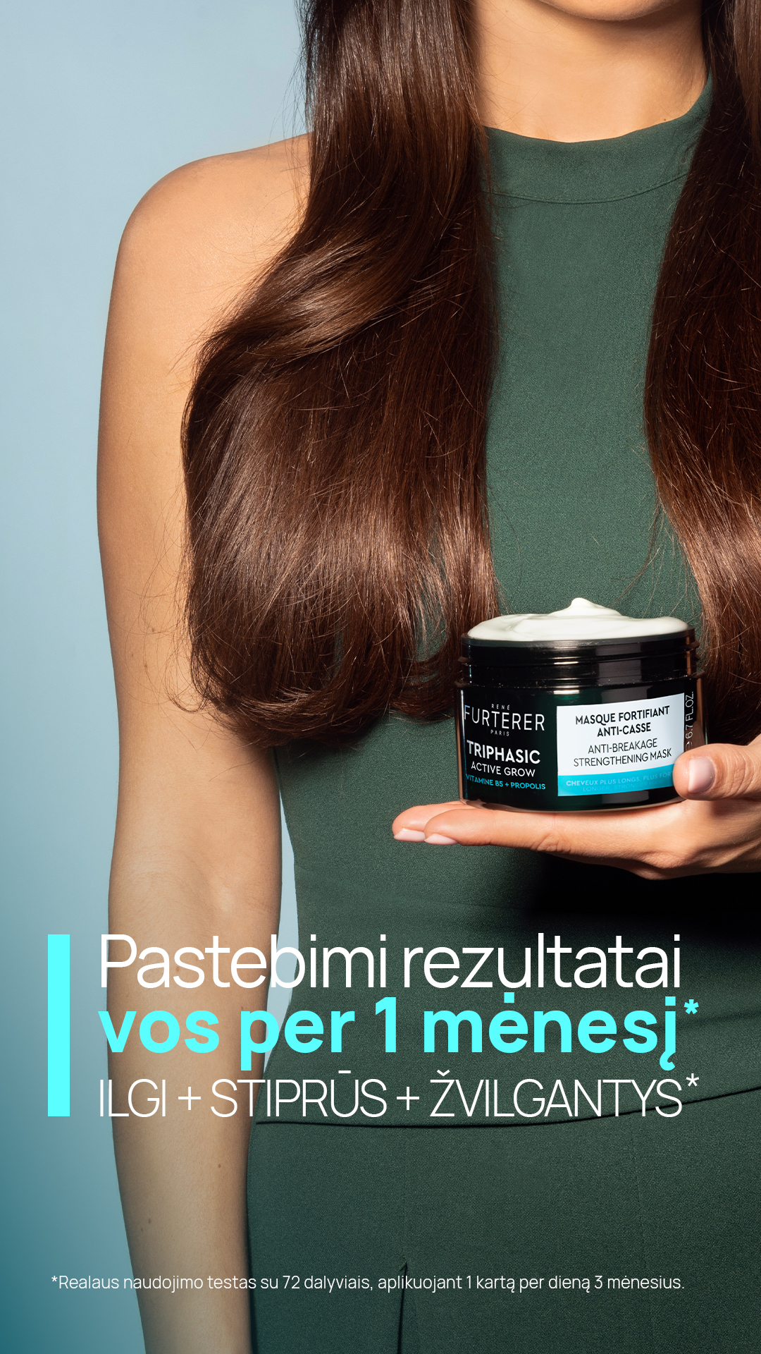 Rene Furterer Lietuva Facebook ad: Triphasic Active Grow