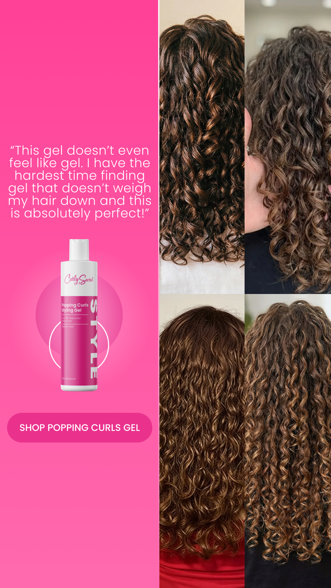 Curly Secret Facebook ad