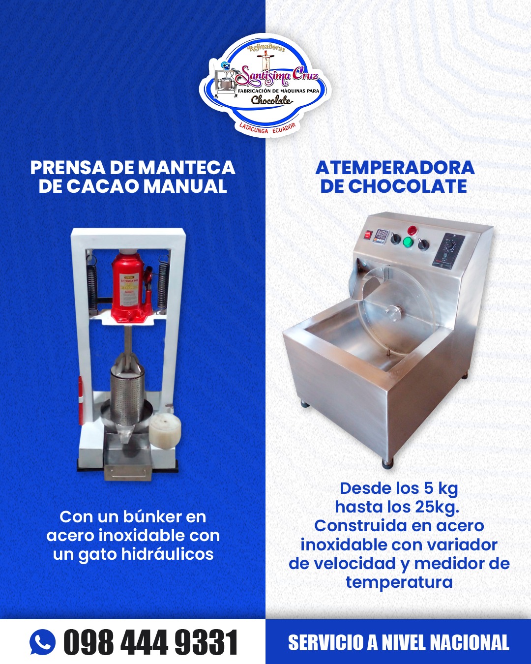 Refinadora Santísima Cruz Facebook ad: ¿𝐁𝐮𝐬𝐜𝐚𝐬 𝐦𝐚𝐪𝐮𝐢𝐧𝐚𝐫𝐢𝐚 𝐝𝐞 𝐚𝐥𝐭𝐚…