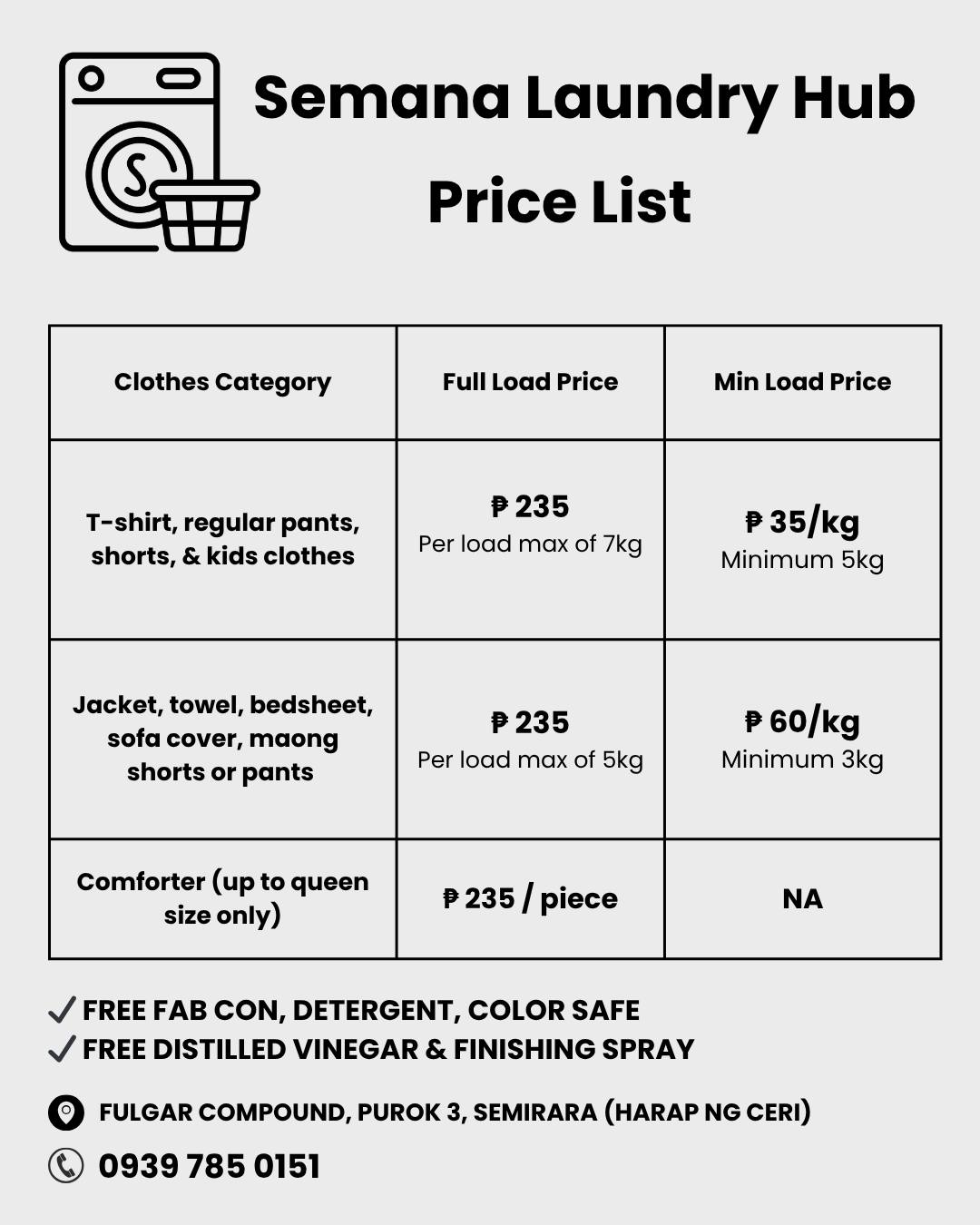 Semana Laundry Hub Facebook ad