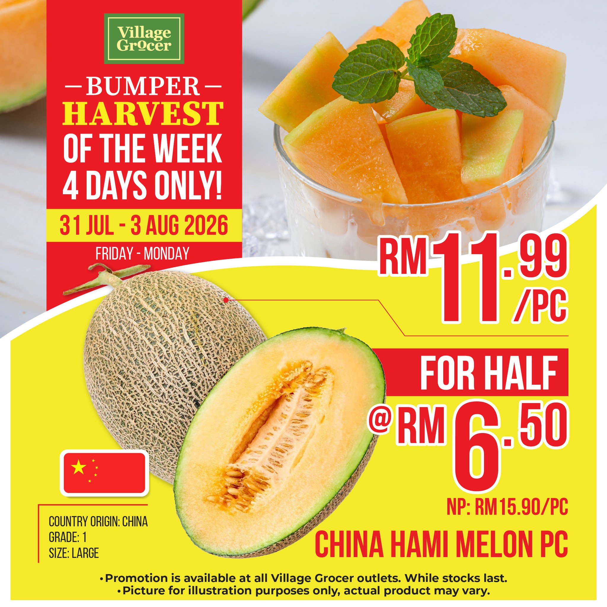 Village Grocer Facebook ad