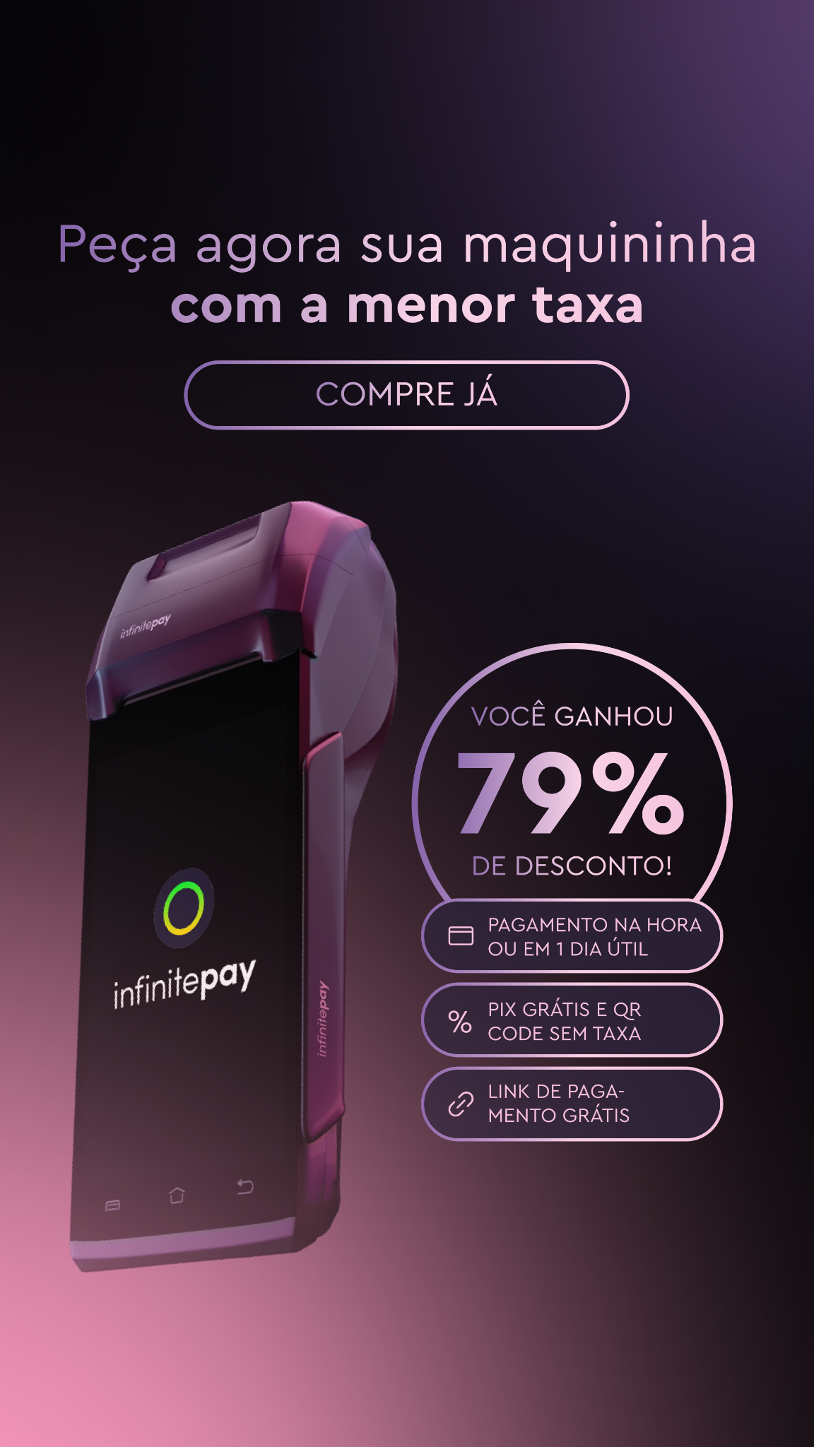 InfinitePay Facebook ad