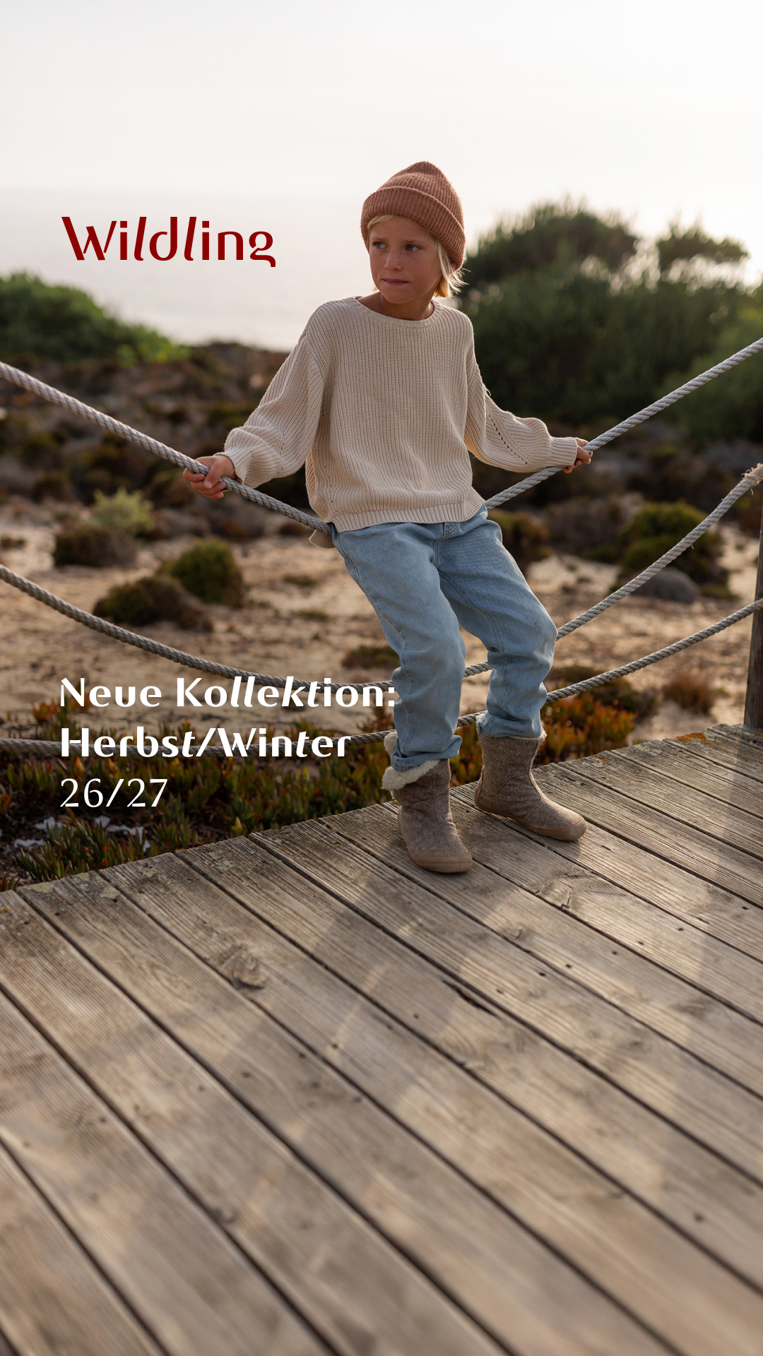 Wildling Shoes Facebook ad: Kuschelig warm durch den Winter