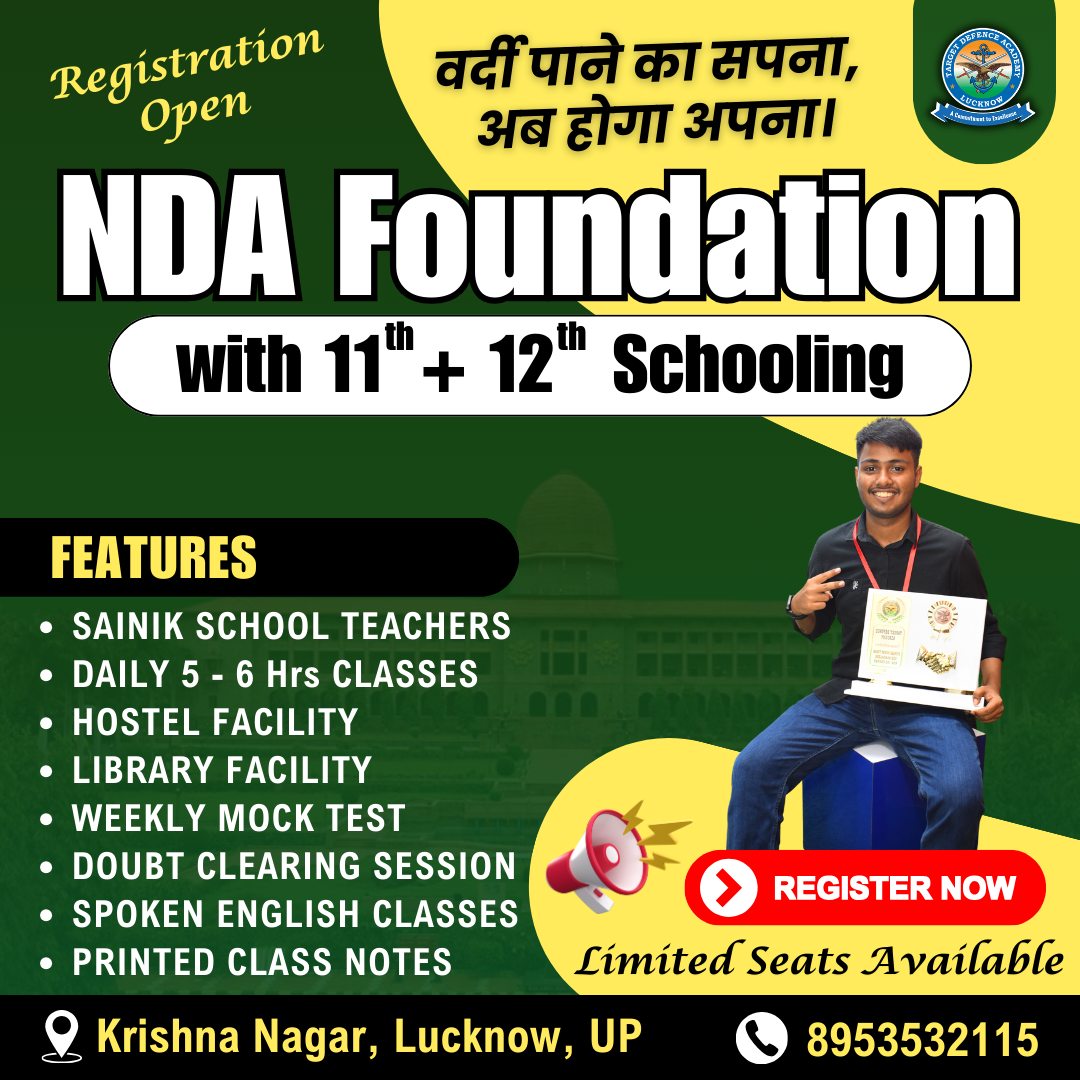 Target Defence Academy Facebook ad: Join India's Best Defence Coaching Institute - Target…