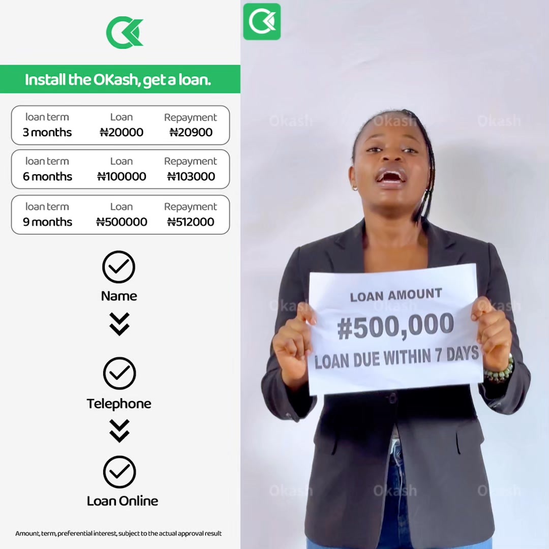 OKash Facebook ad: Check your loan offer now!