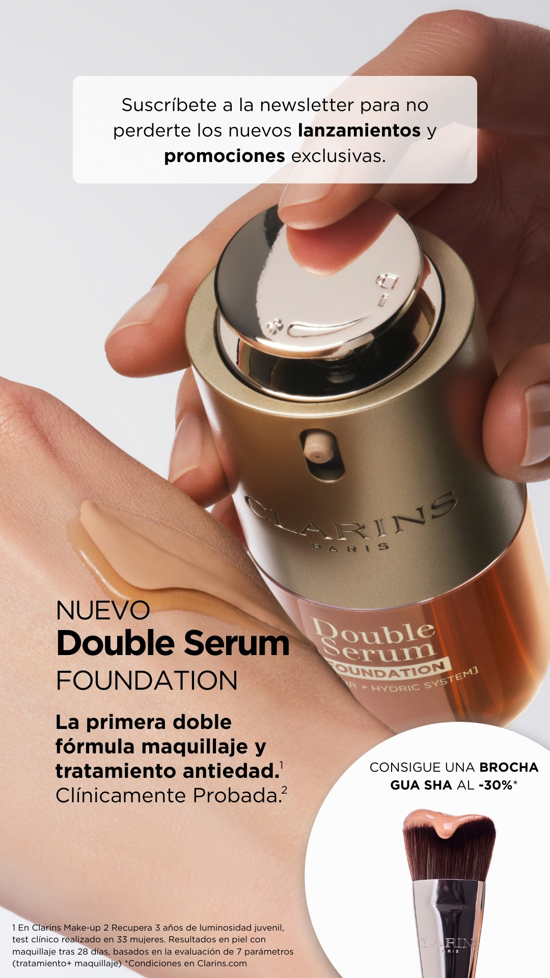 Clarins Facebook ad