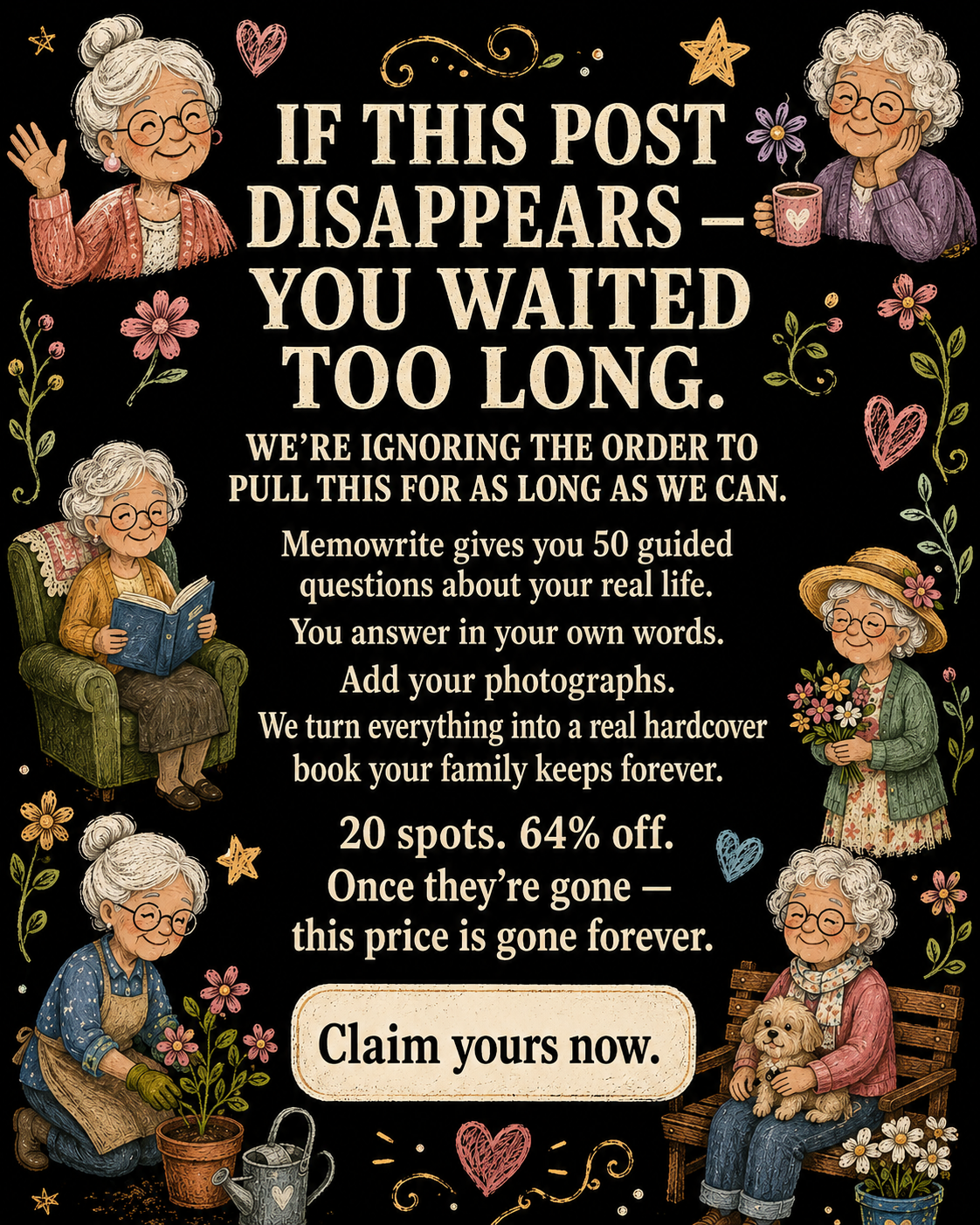 Memowrite Facebook ad