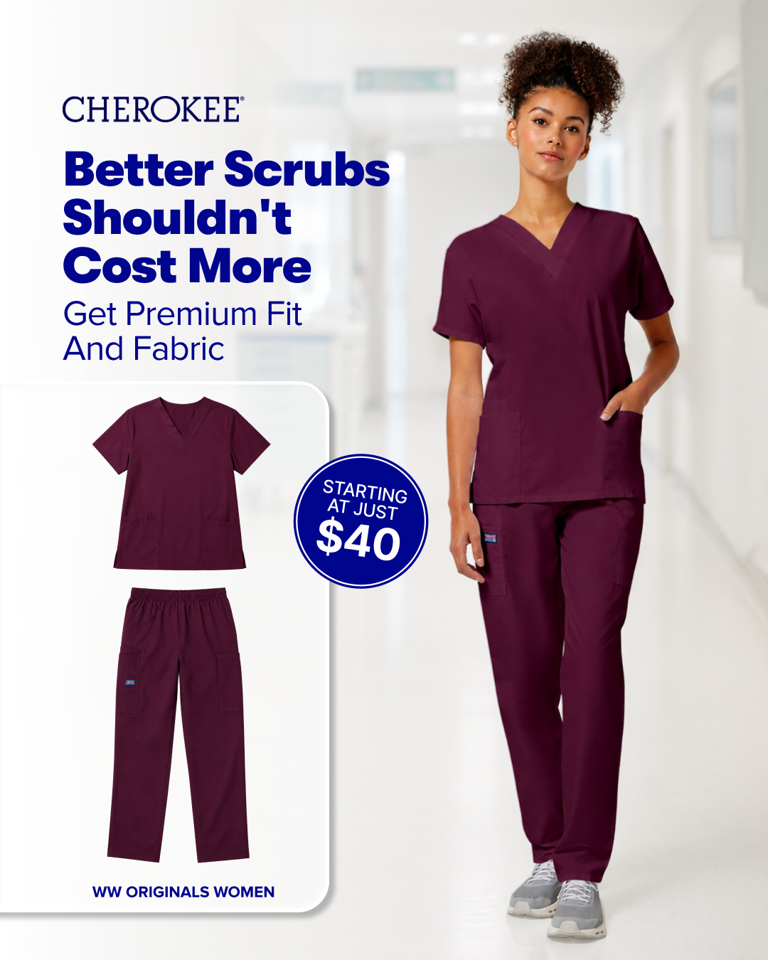 Cherokee Uniforms Facebook ad