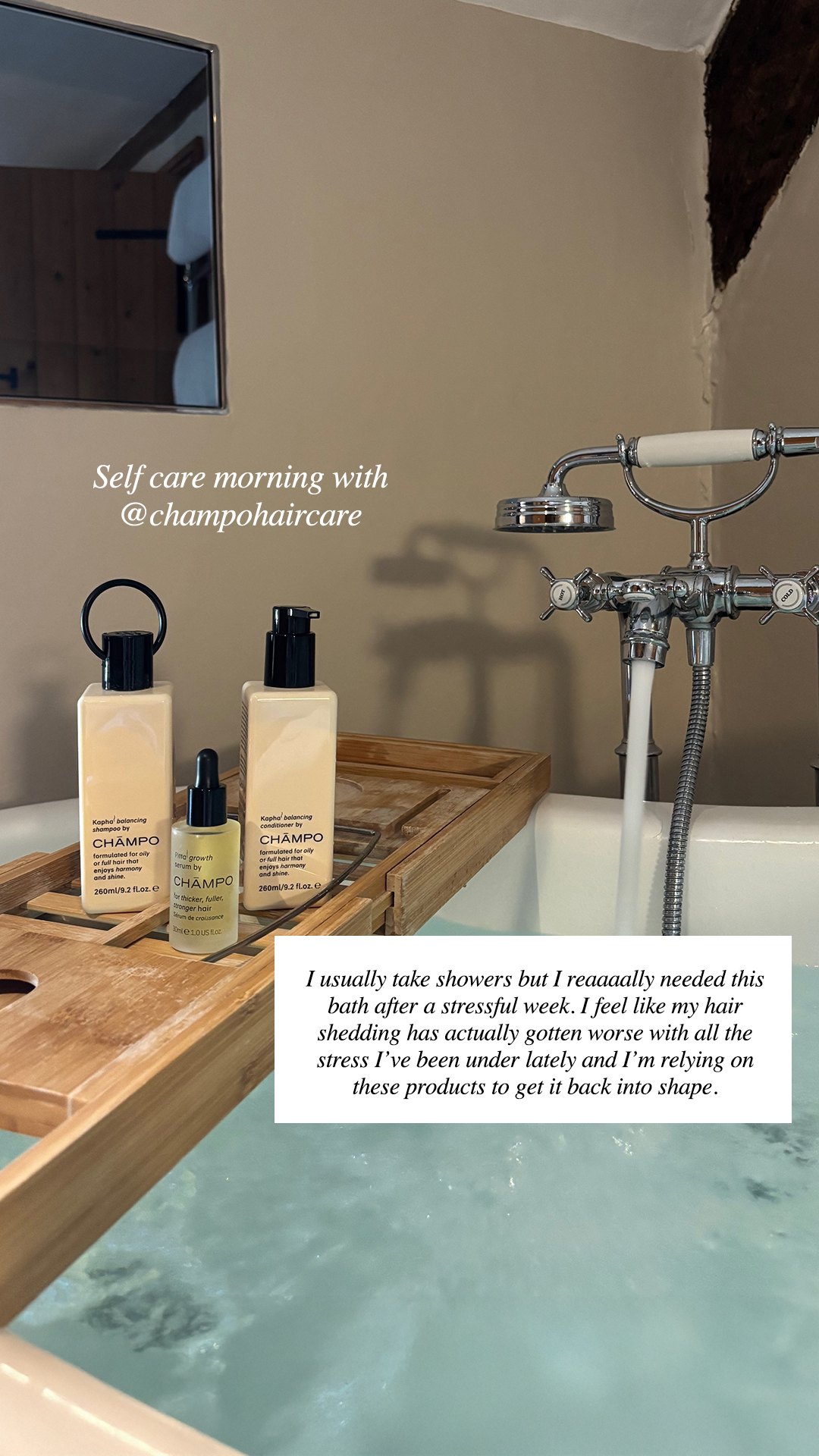 Chāmpo Haircare Facebook ad