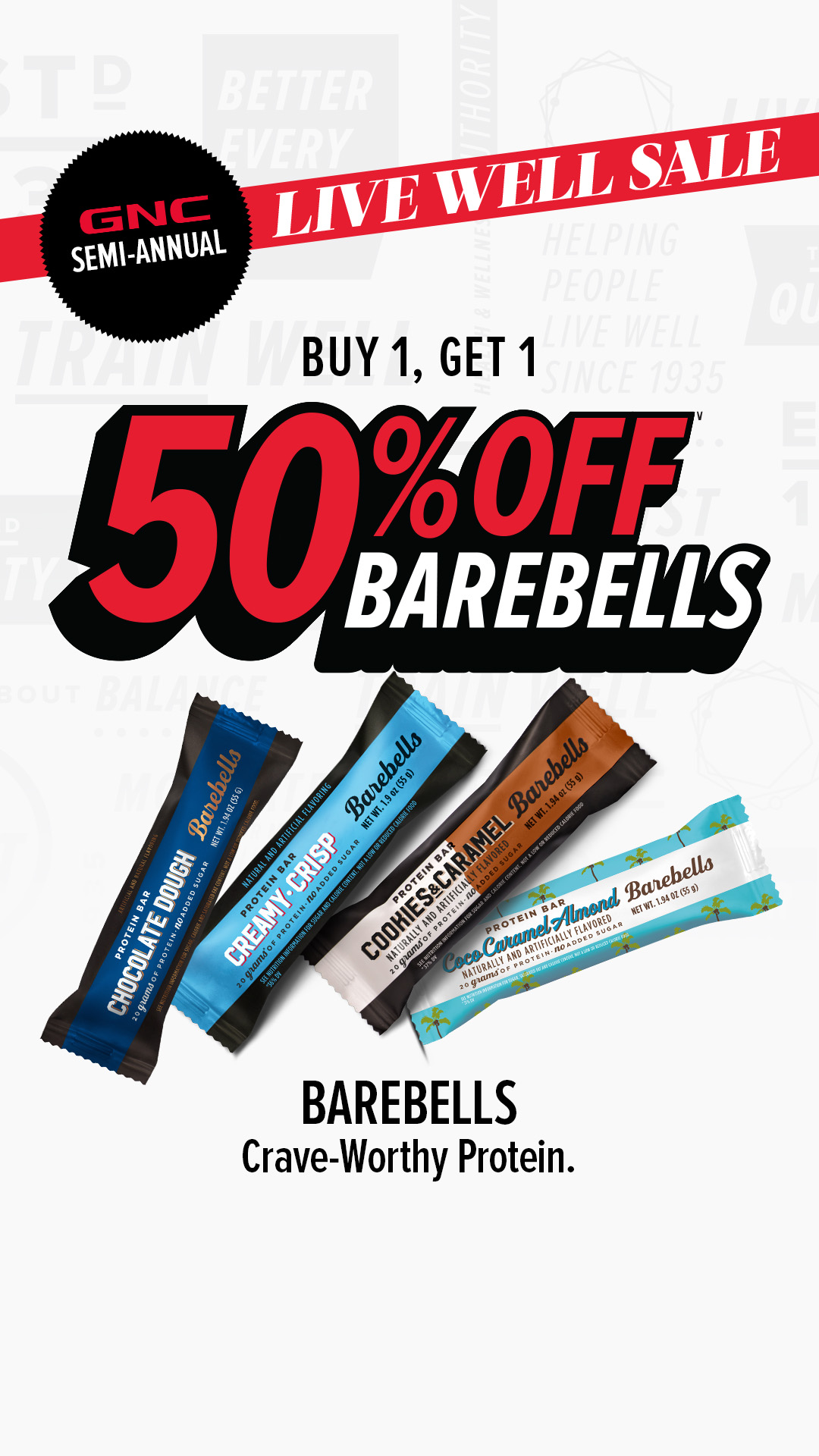 GNC Live Well Facebook ad