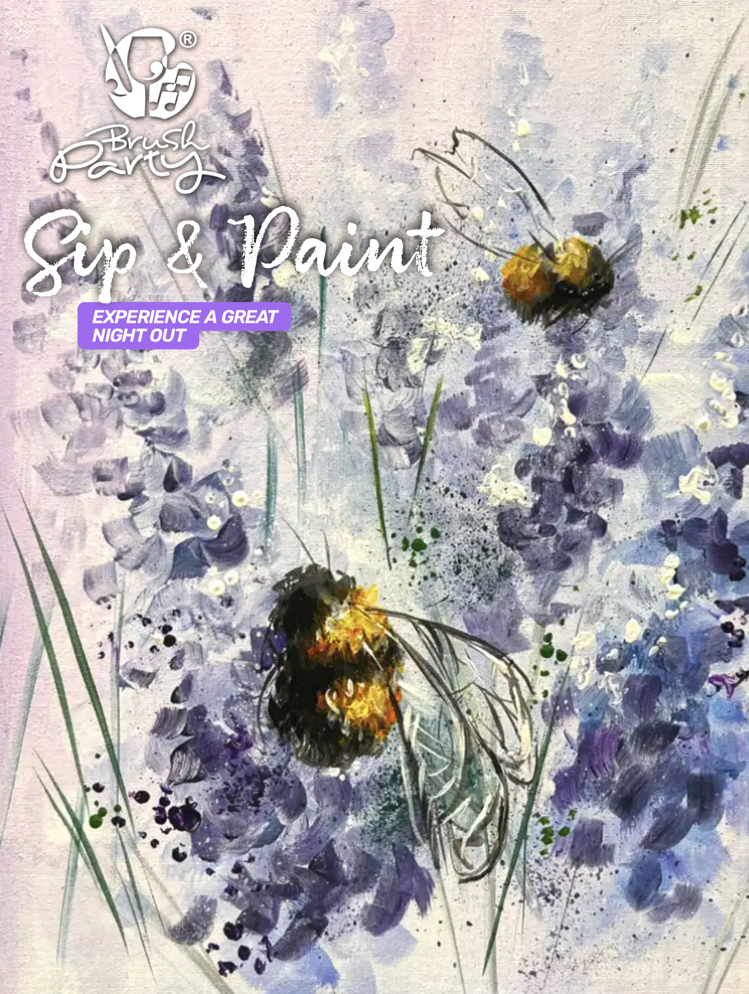 Brush Party with Jess Facebook ad: Join Brush Party with Jess to paint 'Busy Bees' in Sheffield