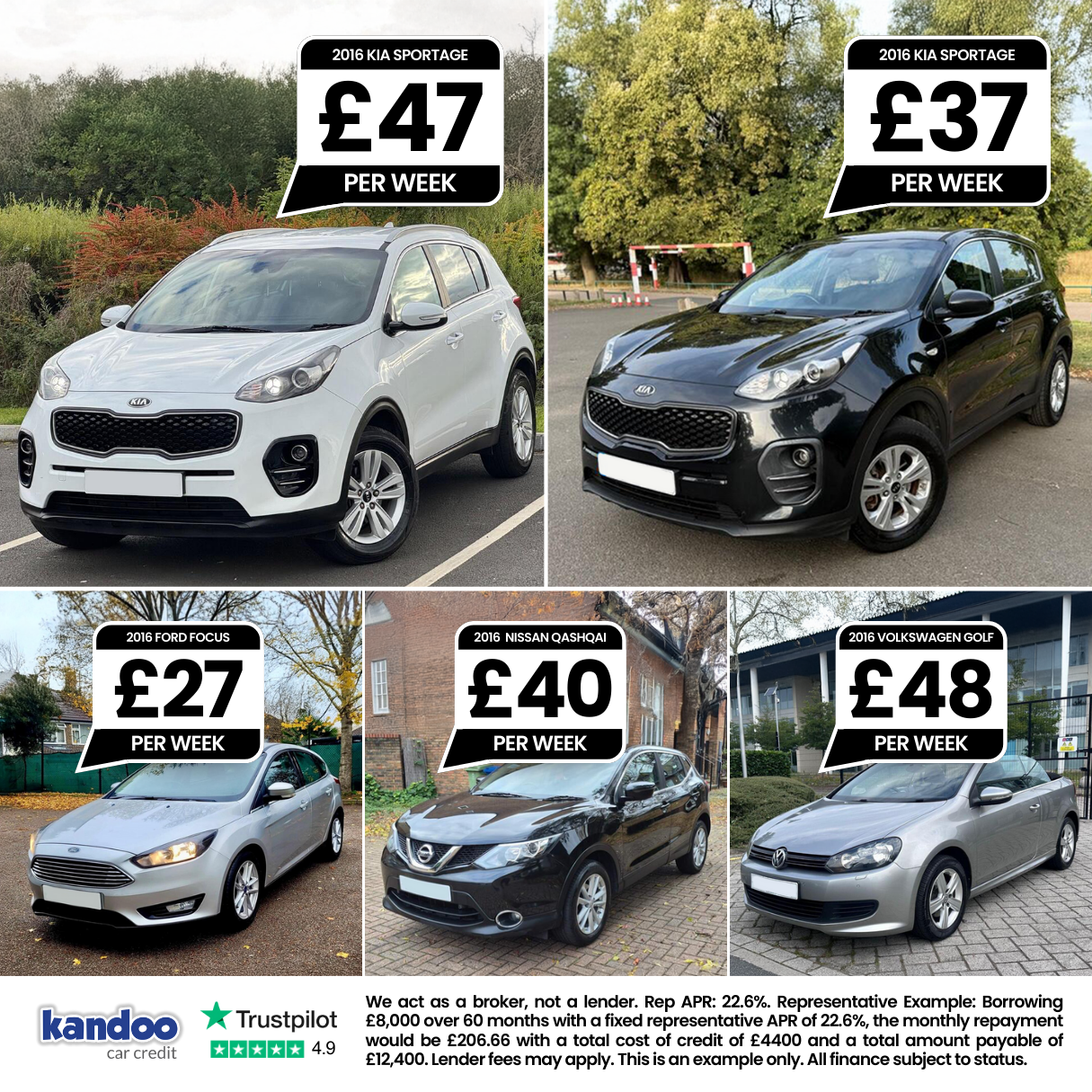 Kandoo Car Credit Facebook ad