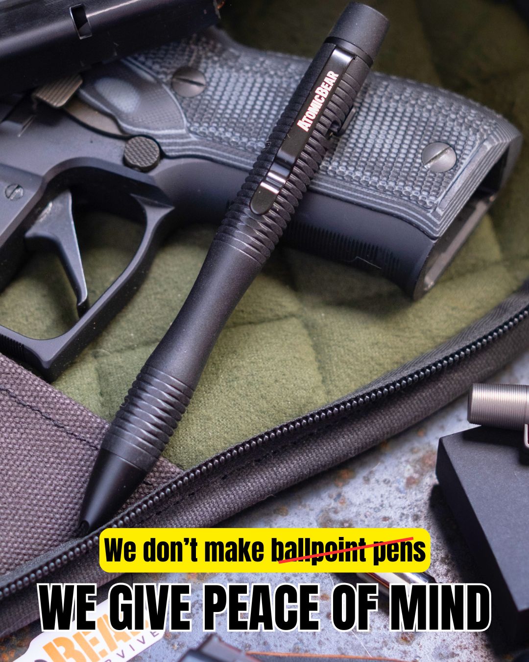 Atomic Bear Facebook ad: Always prepared. Right in your pocket.