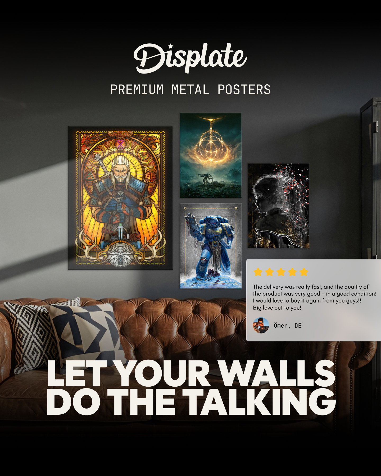Displate Facebook ad
