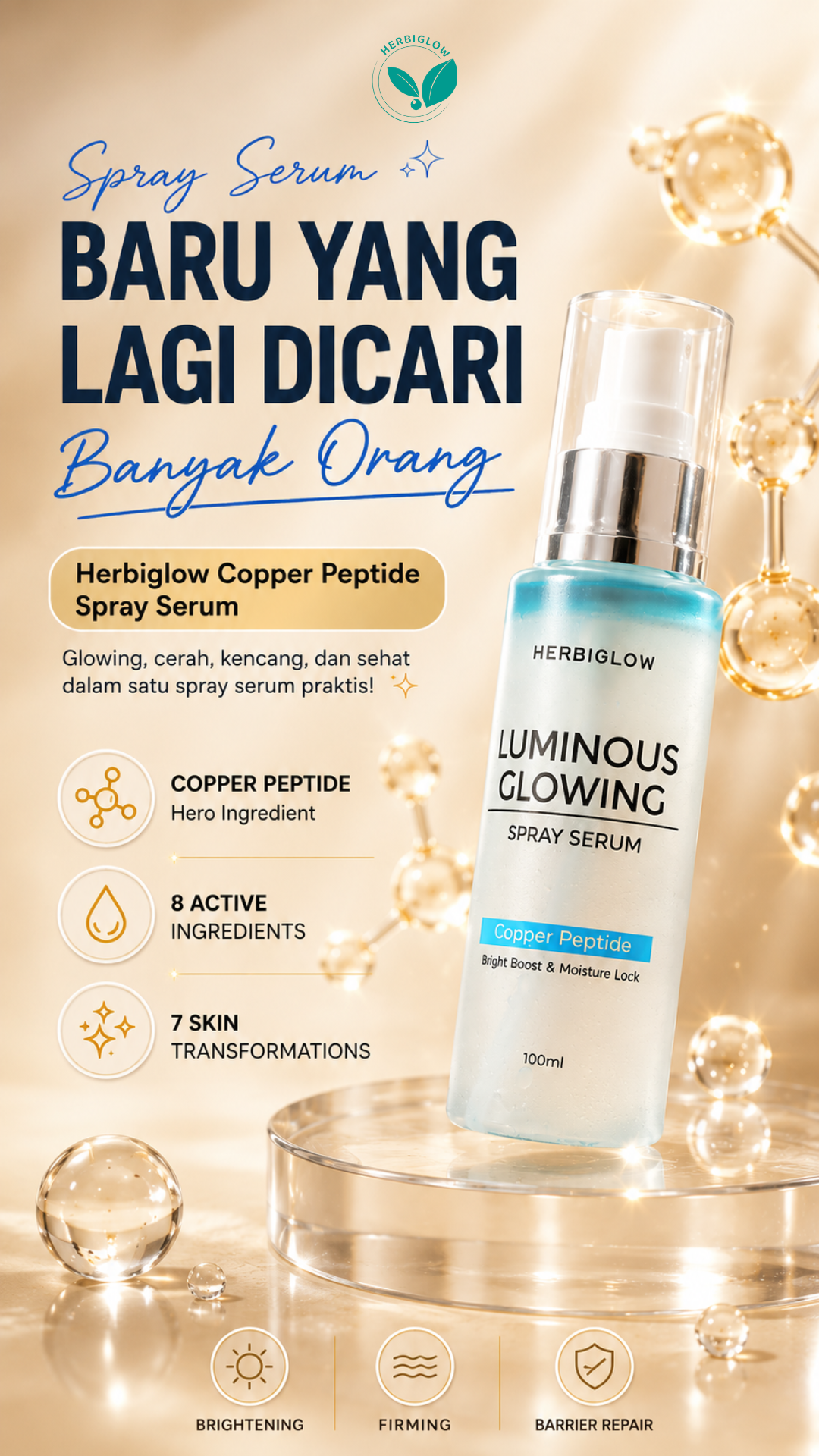 Herbiglow Natural Skincare Indonesia Facebook ad
