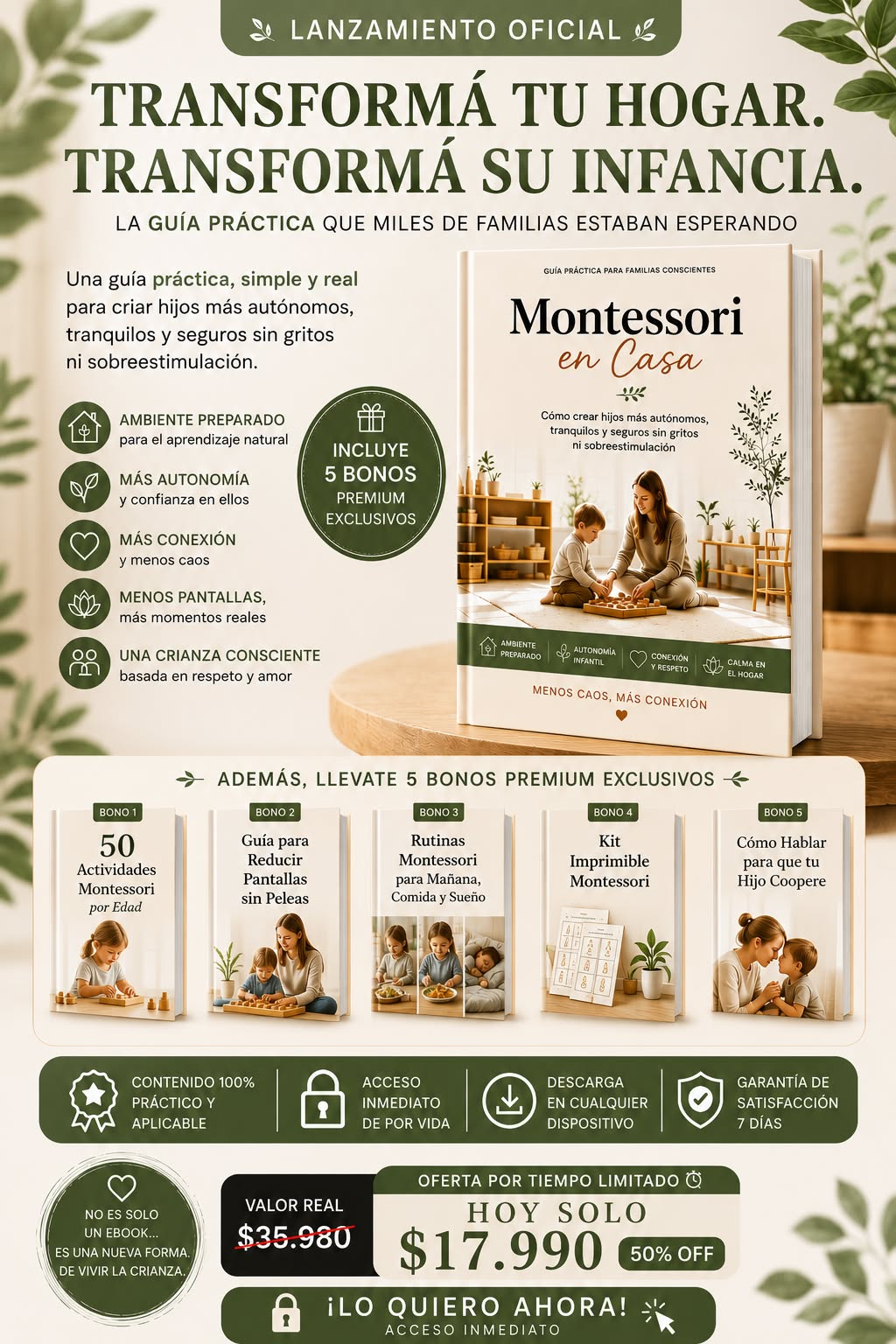 Montessori en Casa Facebook ad from May 16, 2026