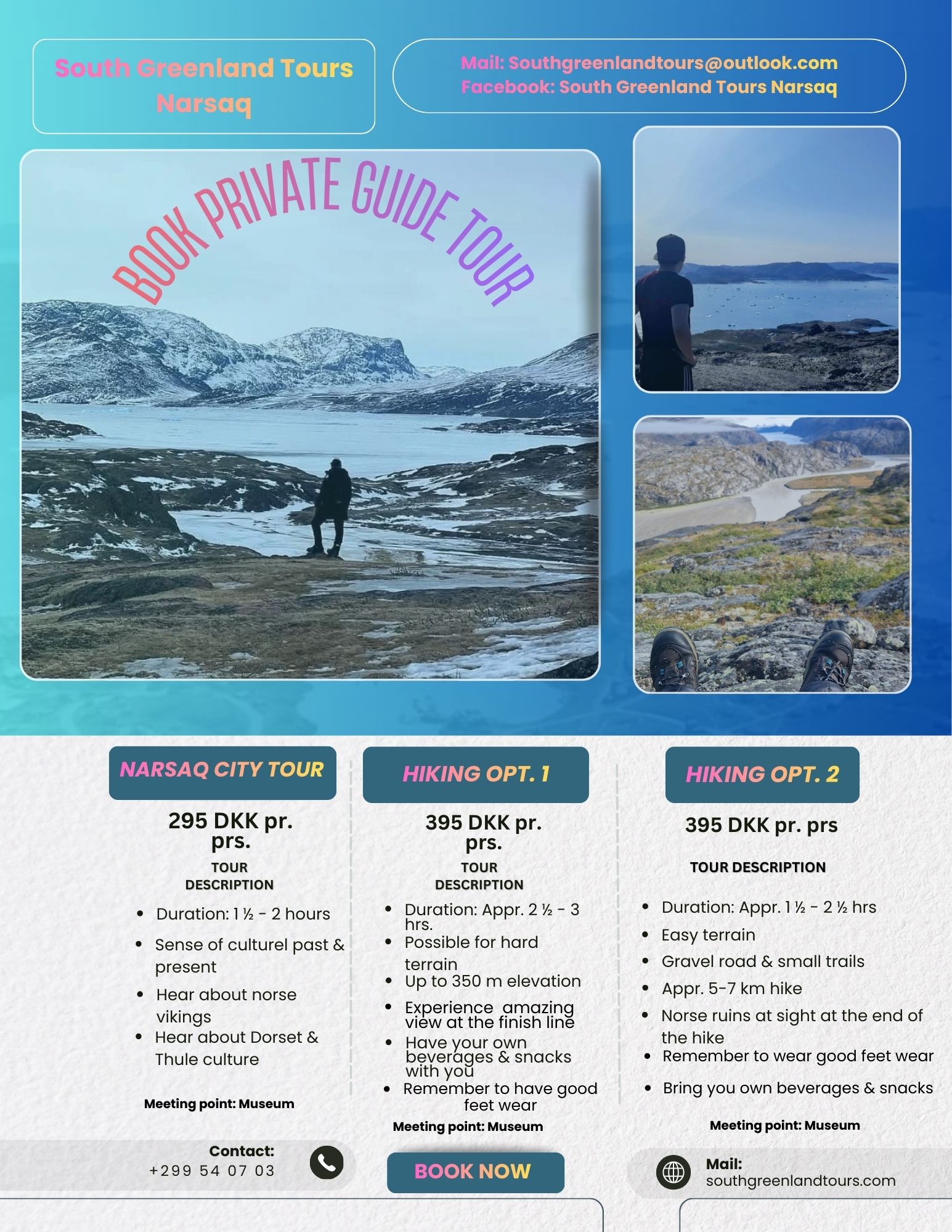 South Greenland Tours Narsaq Facebook ad