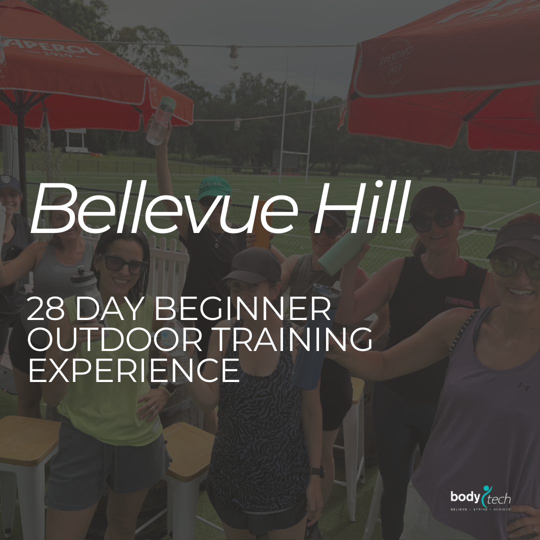 BodyTech PT & Small Group Exercise Eastern Suburbs Facebook ad: Bellevue Hill's 28 Day Beginner Outdoor Training Experience