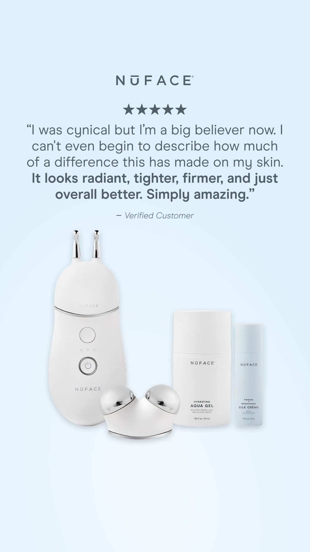 NuFACE Facebook ad