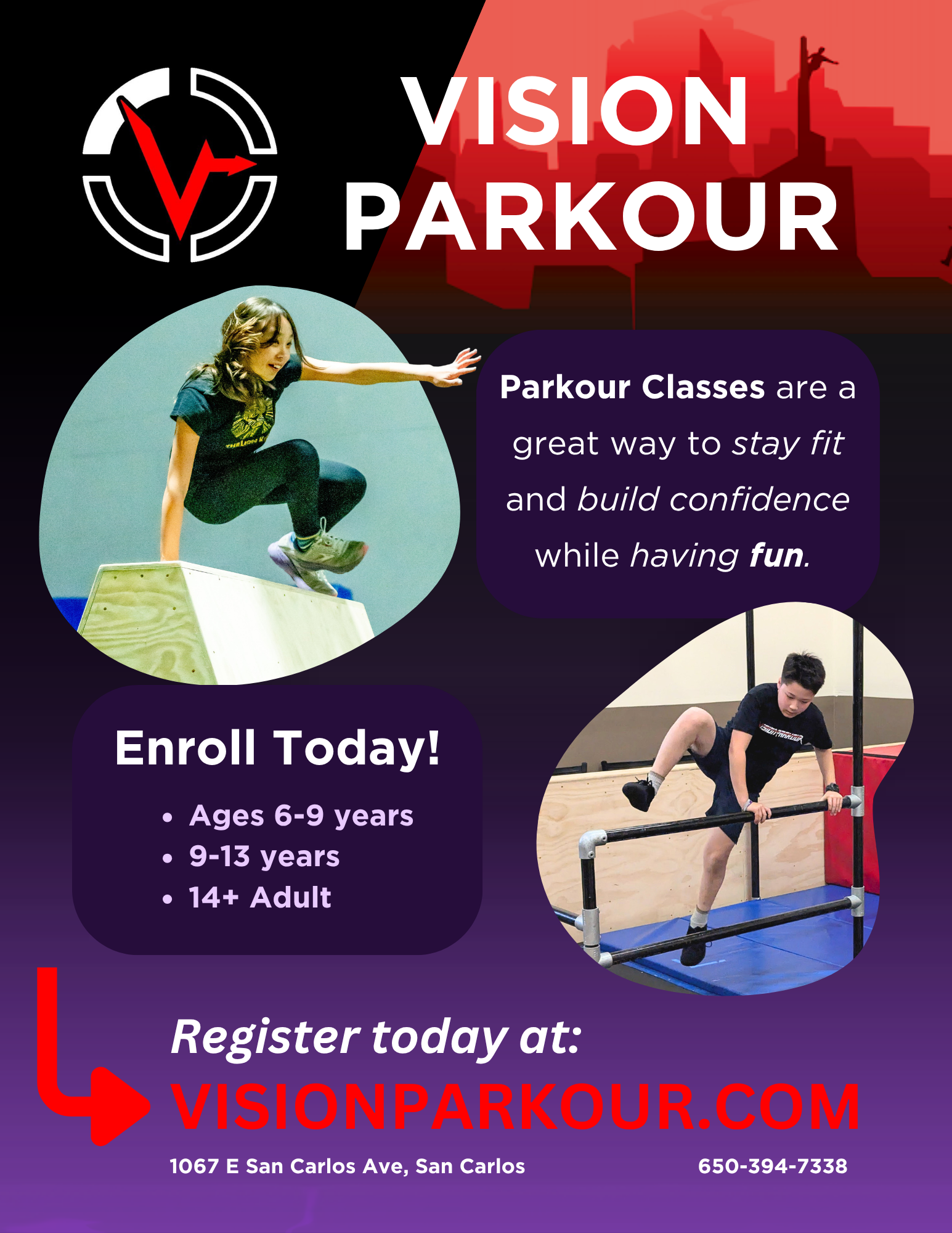 visionparkour Facebook ad