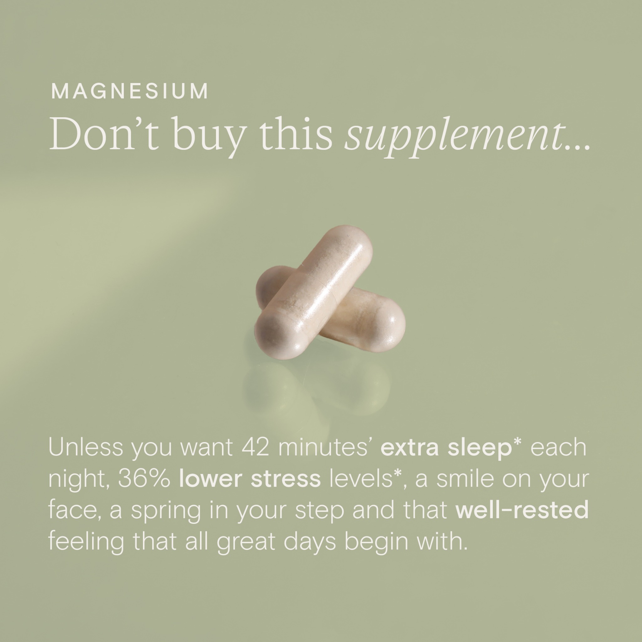 Wild Nutrition Facebook ad: Award-Winning Magnesium