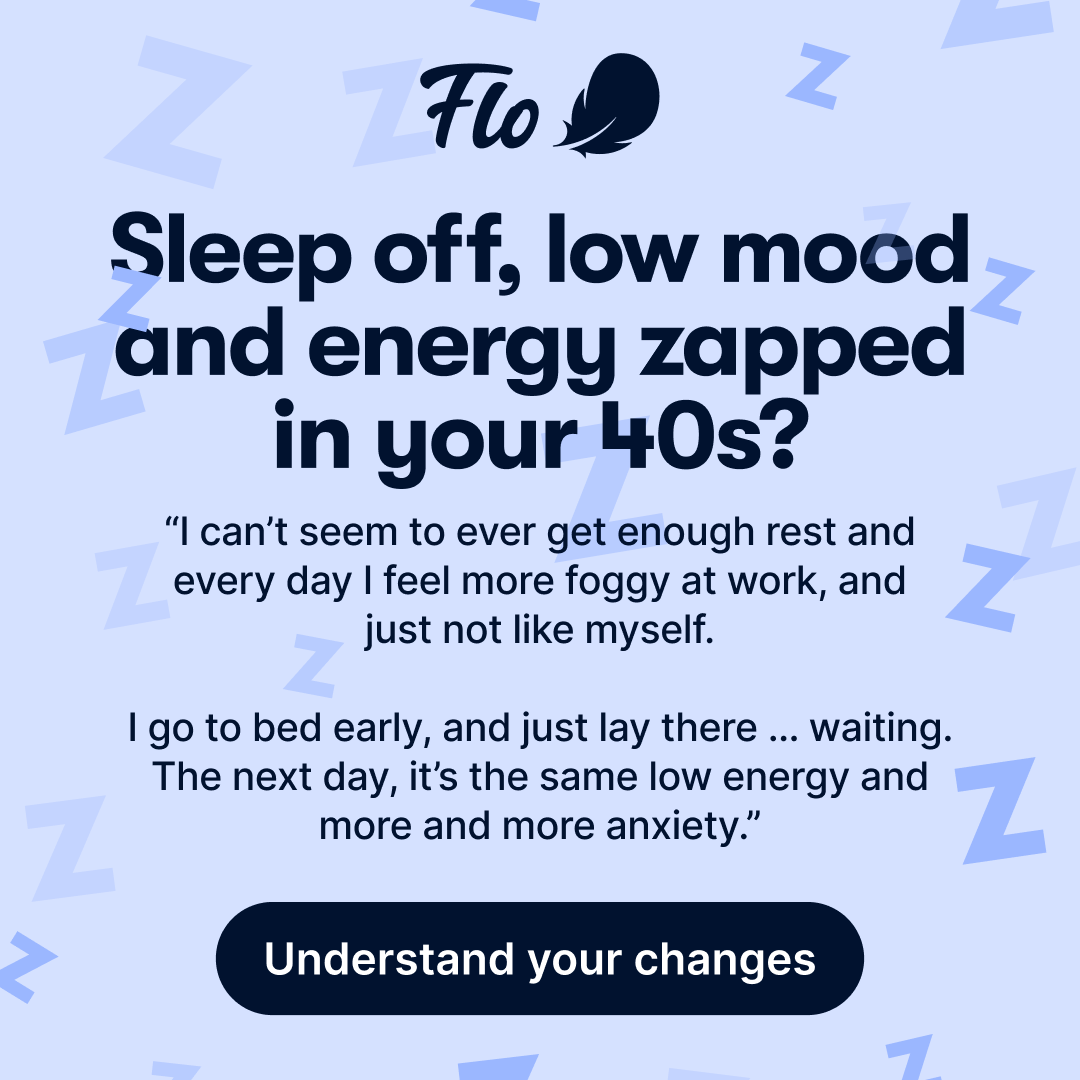 Flo Health App Facebook ad: Try Flo and never look back