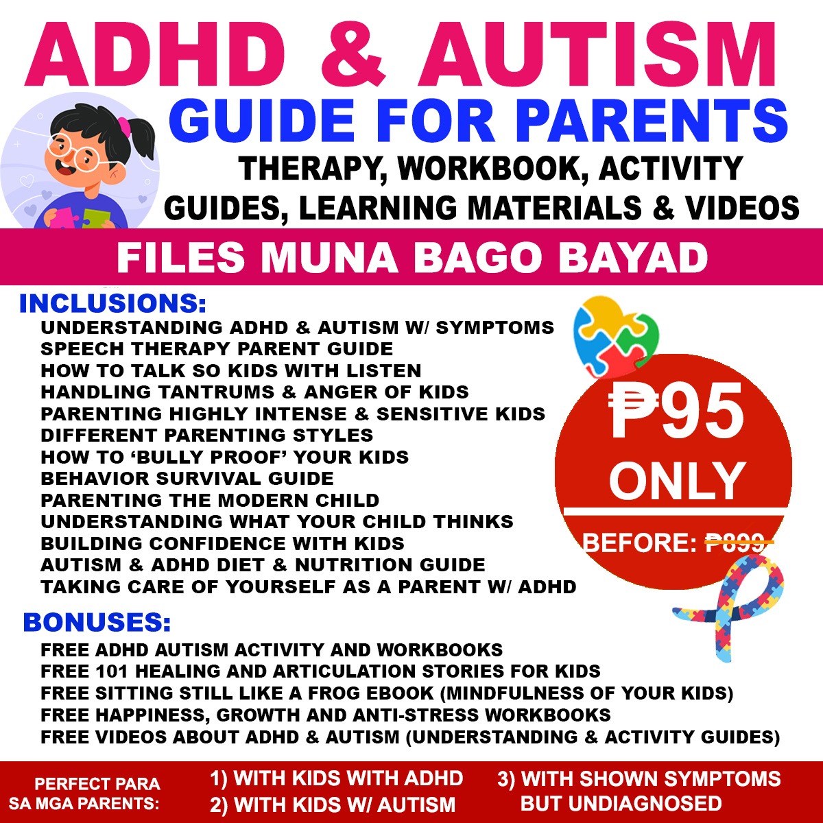 ADHD & Autism Learning PH Facebook ad: Chat in Messenger