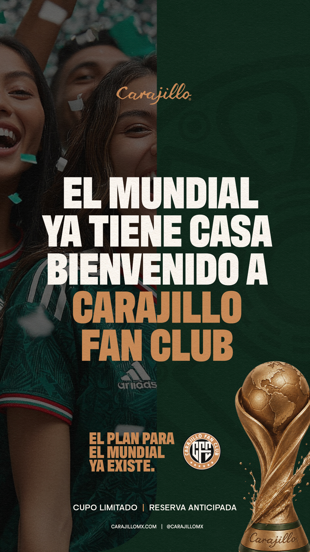 Carajillo Facebook ad from Jun 10, 2026