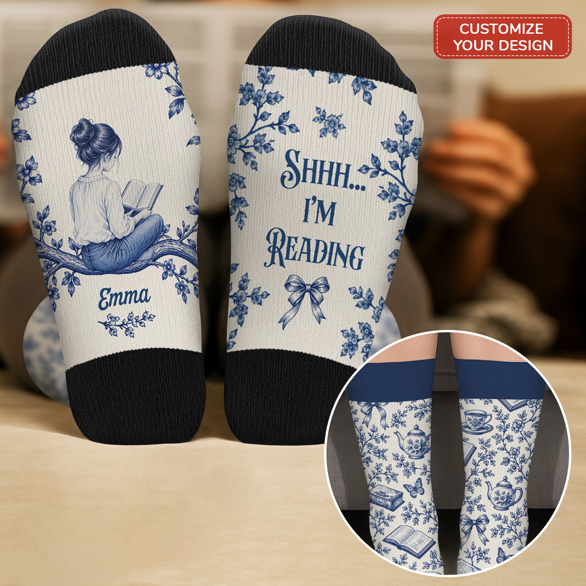 Personal Chic - Family Gifts Facebook ad: Personalized Socks