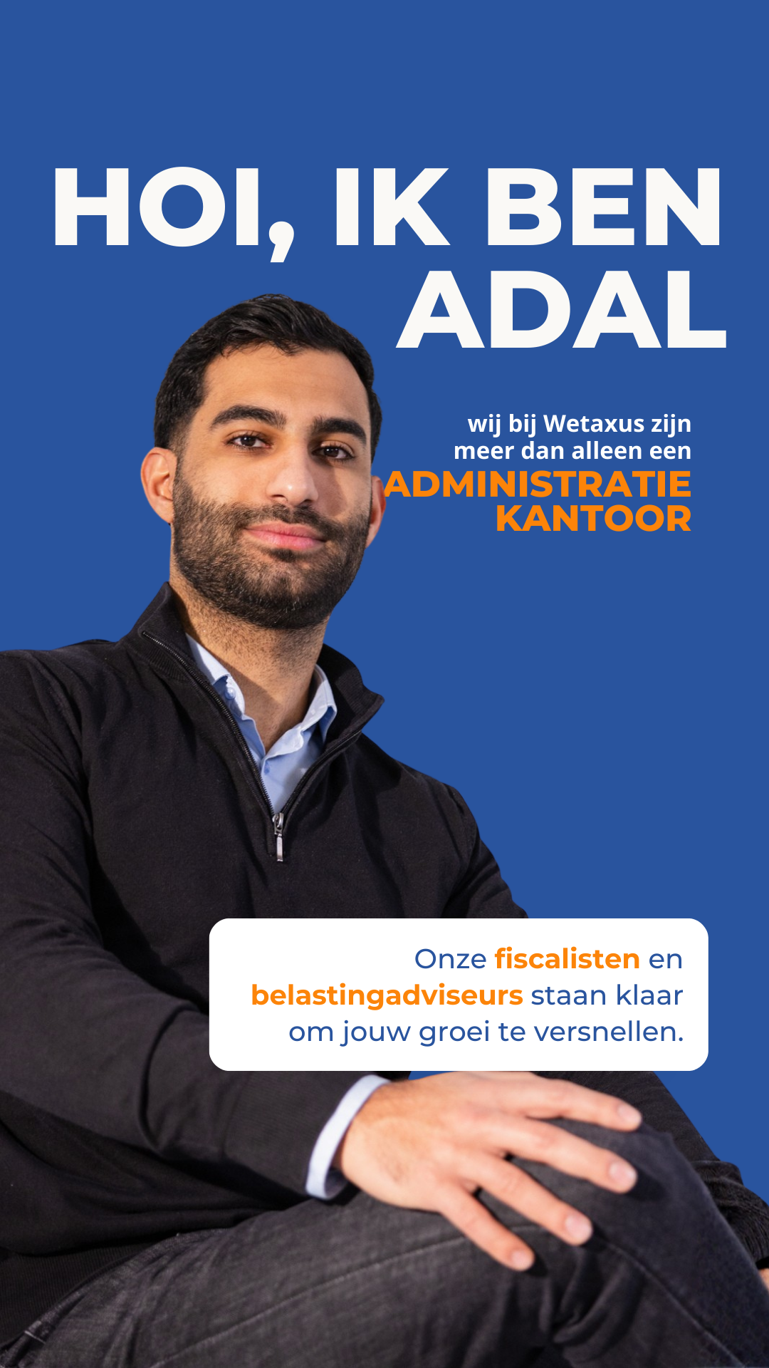 Administratiekantoor Wetaxus Facebook ad: Klinkt goed? Laten we kennismaken