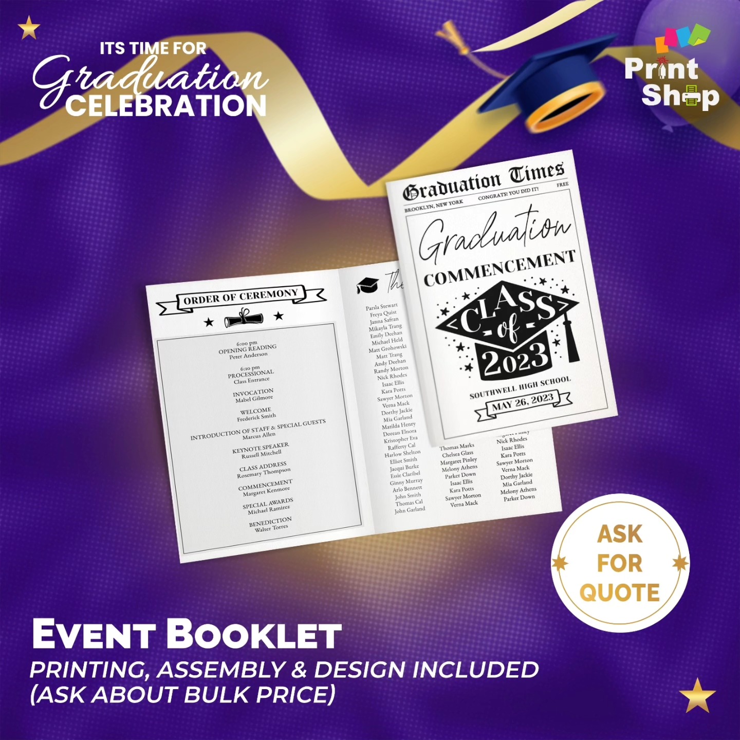 Print Shop Facebook ad