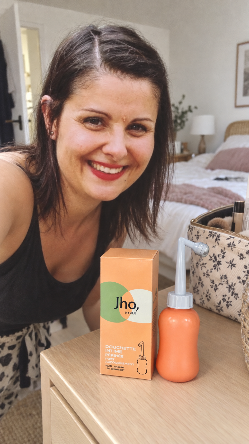 Stéphanie Brevet Facebook ad: Douchette post-partum Jho