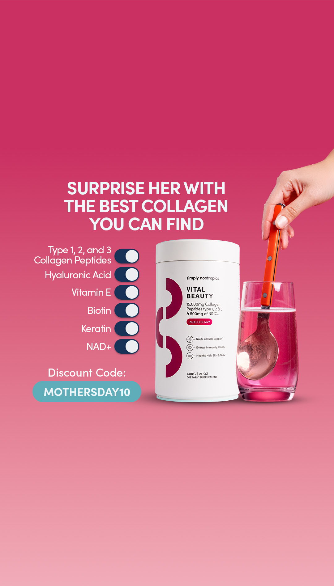 Simply Nootropics Facebook ad
