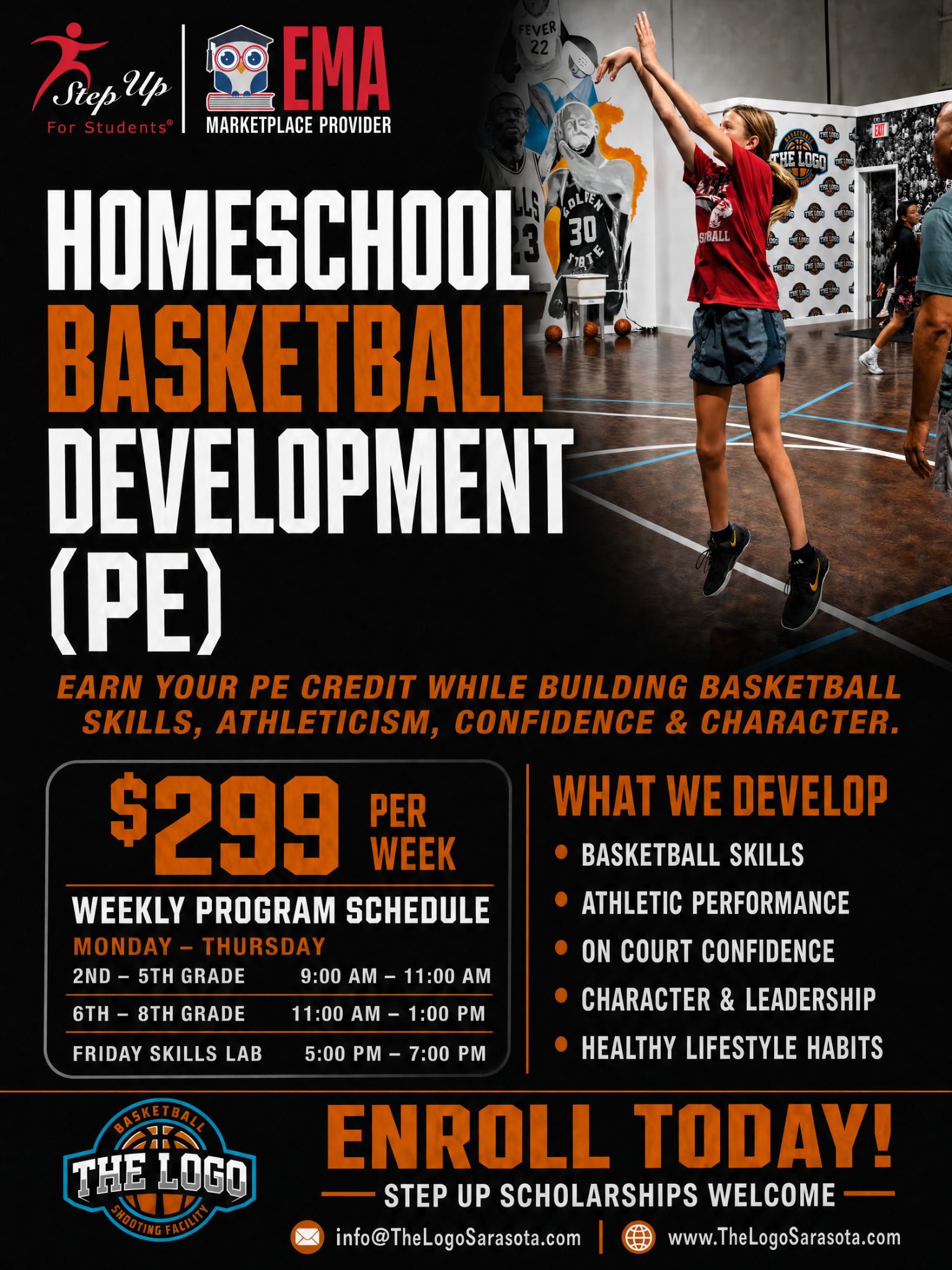 The Logo Basketball Shooting Facility Facebook ad
