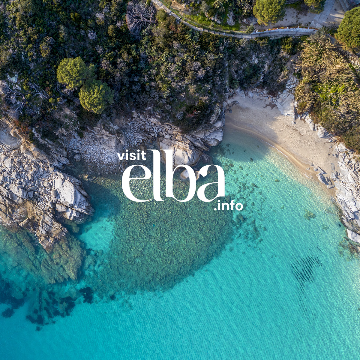 Visit Elba Facebook ad: Freiheit, Meer, Energie und Natur.