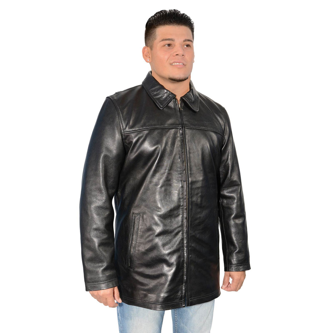 Milwaukee Motorcycle Clothing Company Facebook ad: Luxury Leather crafted for comfort, built to last.