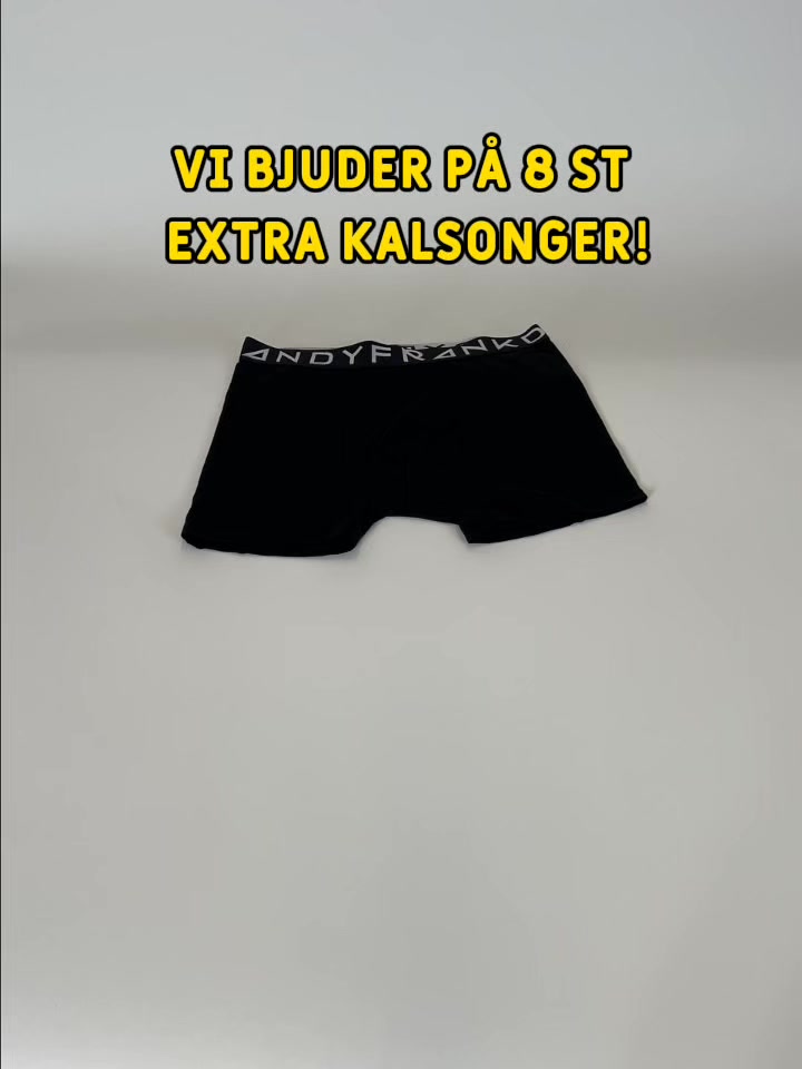 Frank Dandy Facebook ad: 8 kalsonger på köpet!
