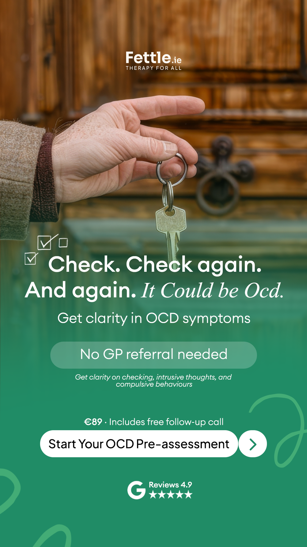 Fettle Online Therapy Ireland Facebook ad