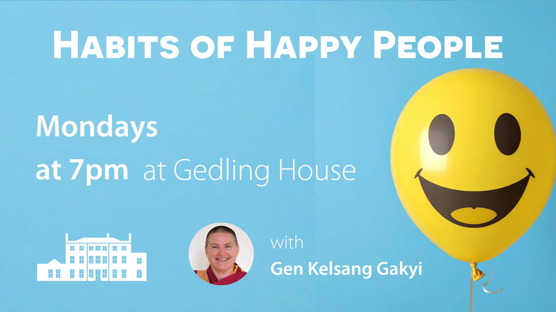 Kadampa Meditation Centre Nottingham Facebook ad: Drop-In Meditation Classes at Gedling House
