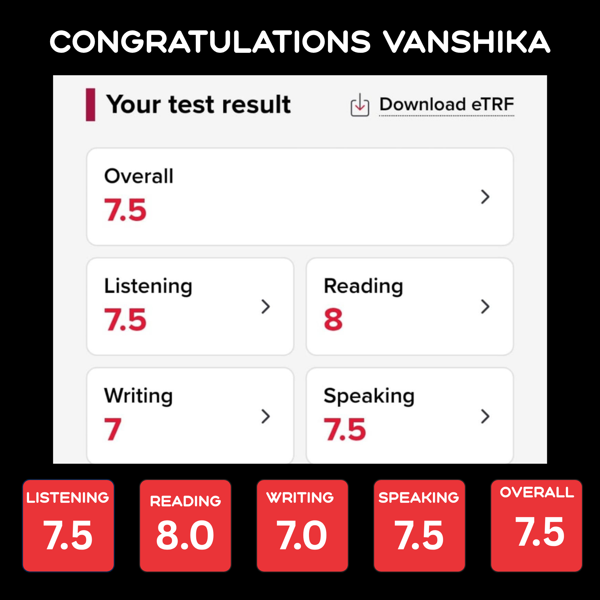 IELTS with Meghna Facebook ad: Get your Desired Band Score Effortlessly
