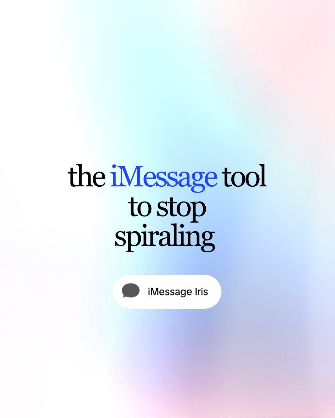 Iris - ai for your mind Facebook ad: When life gets overwhelming, talk to Iris