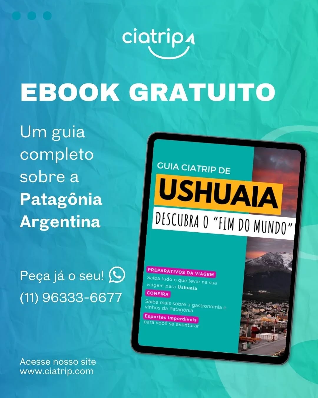 Ciatrip Go Facebook ad: e-book GRATUITO