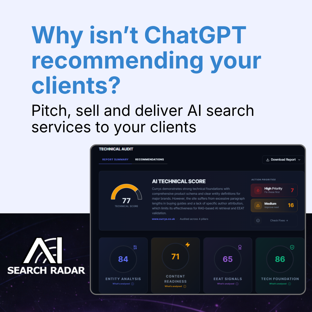 AI Search Radar Facebook ad