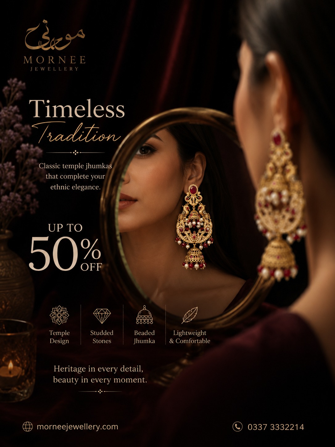 Mornee Jewellery Facebook ad: Timeless Tradition, Modern Elegance