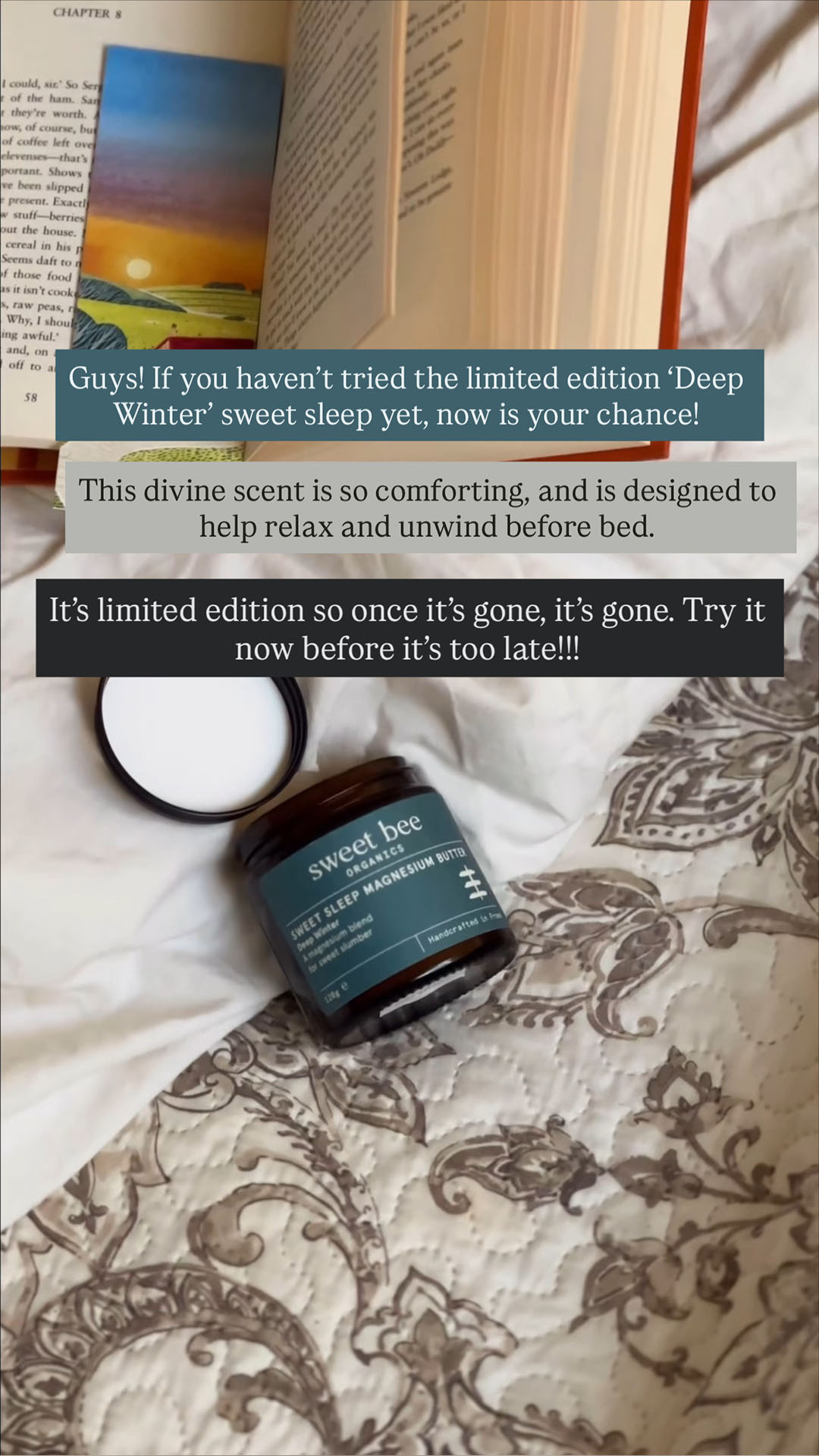 Sweet Bee Organics Facebook ad