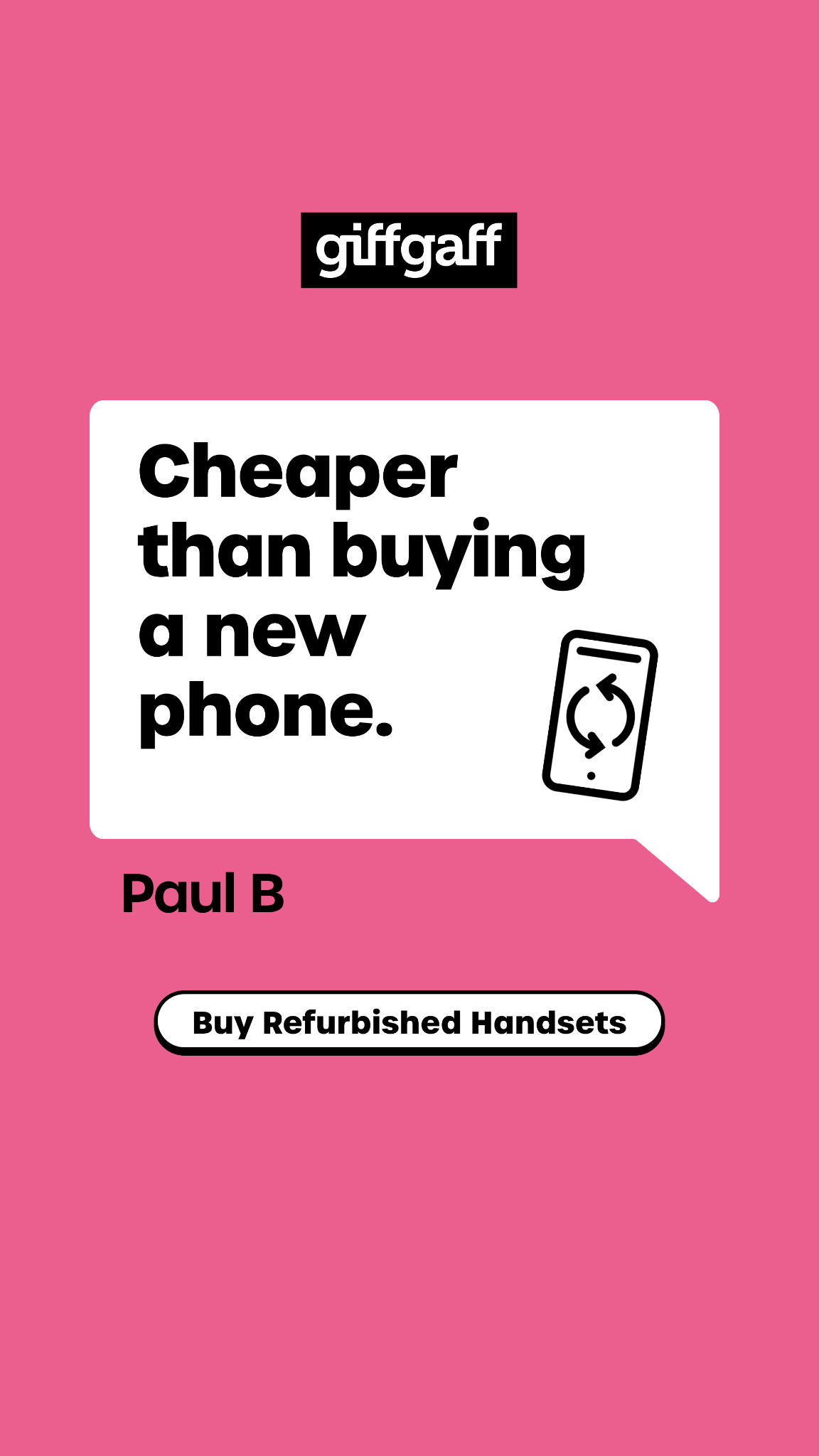 giffgaff Facebook ad
