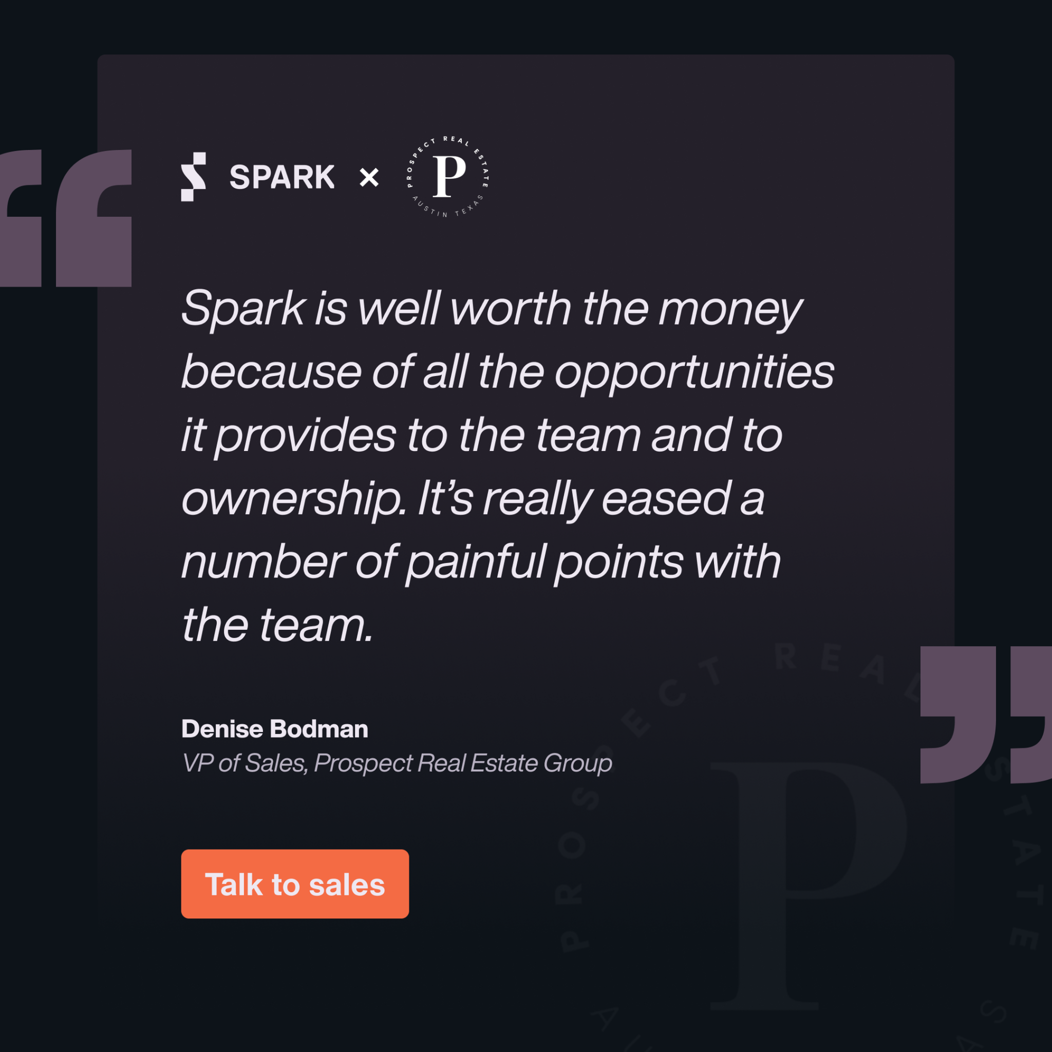 Spark Real Estate Software Facebook ad