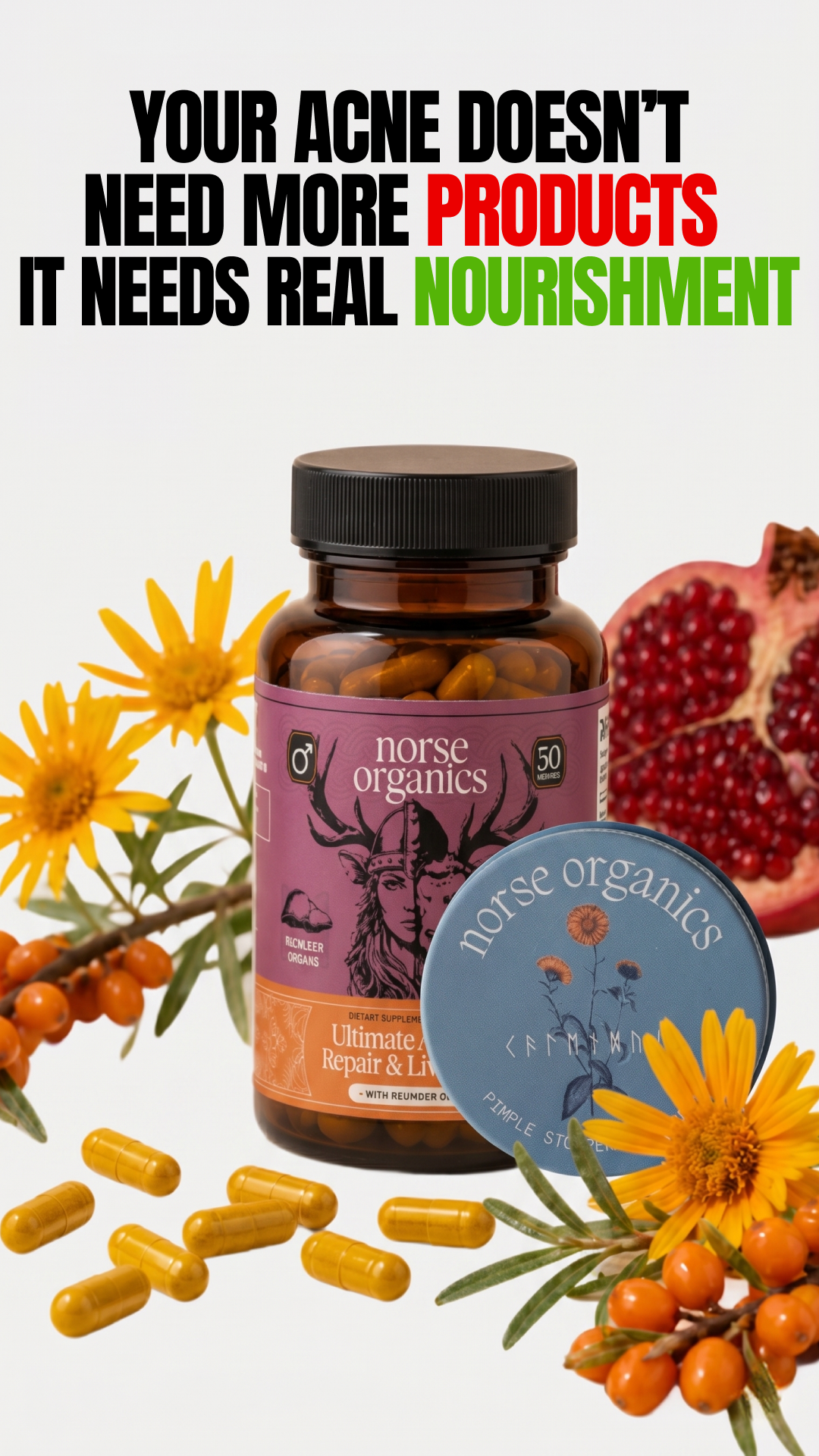 Norse Organics Facebook ad