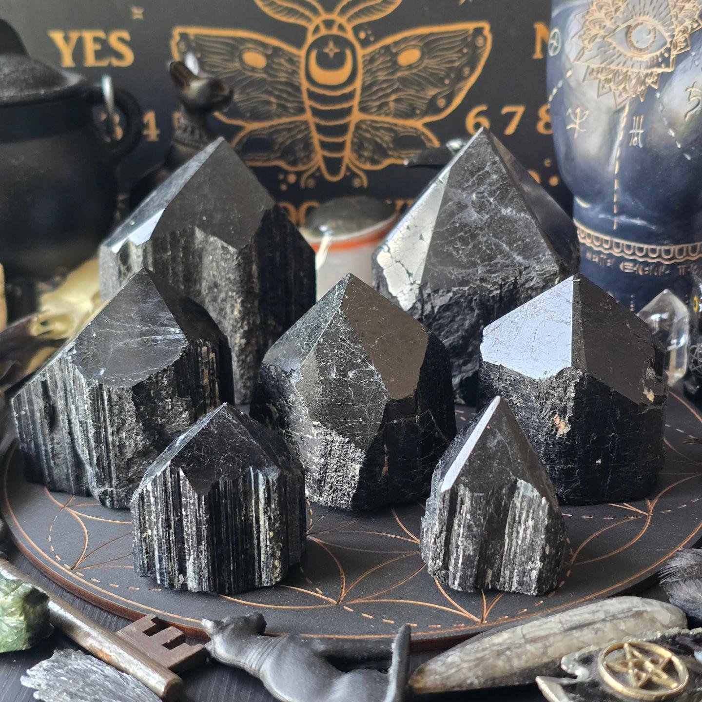 Mystic Caravan Facebook ad: Black Tourmaline Top Polish Tower